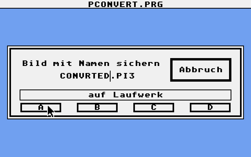 PConvert atari screenshot